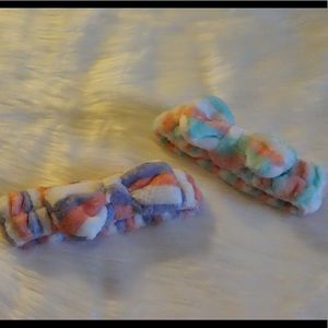 New Multicoloured Pastel Fluffy Bath Headbands